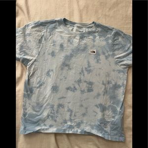 Tie dye north face shirt